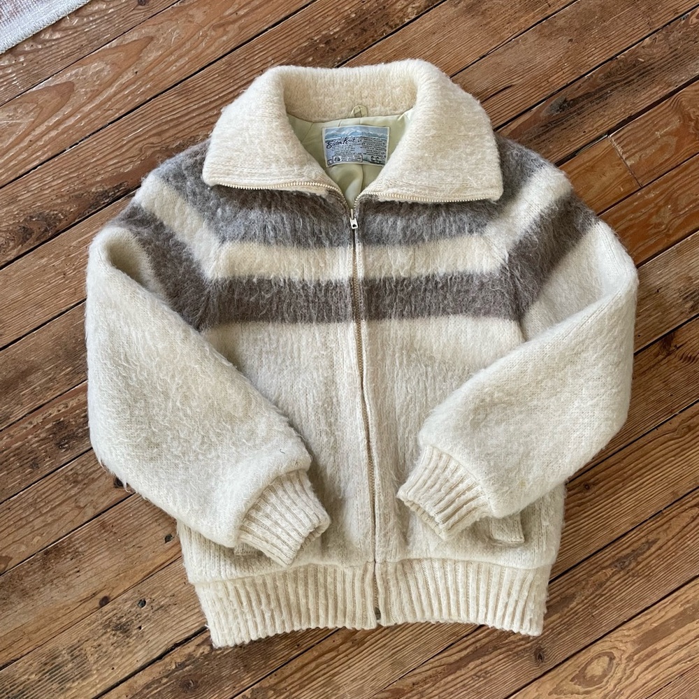 Vintage 100% Wool Eider Knit jacket